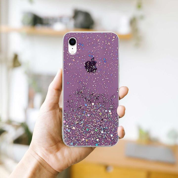 Image du produit Cadorabo Couverture TPU paillettes scintillantes (Apple iPhone XR)
