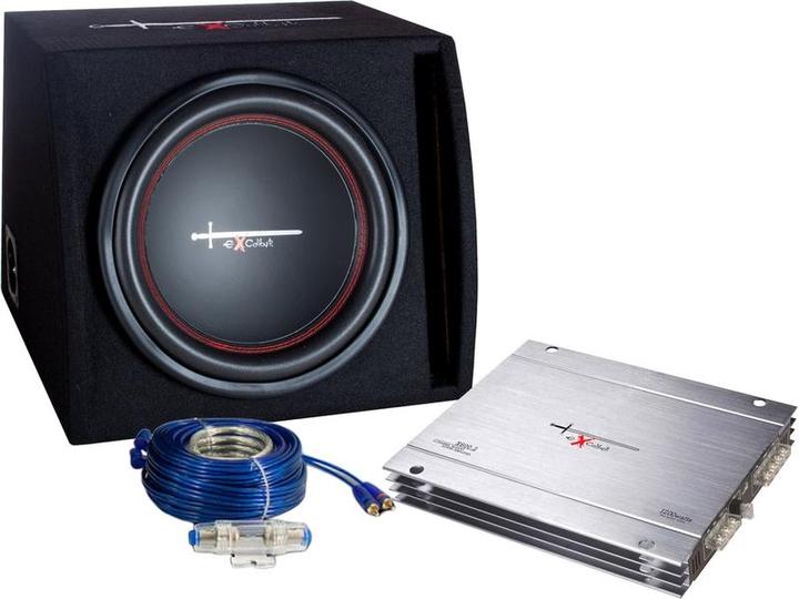 Immagine prodotto Excalibur X1 Basspack 12 Subwoofer Met Amplificatore En Set di cavi
