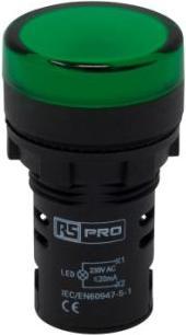 Actual product image Rs Pro Panel Mount Green LED Pilot Light, 22mm Cu