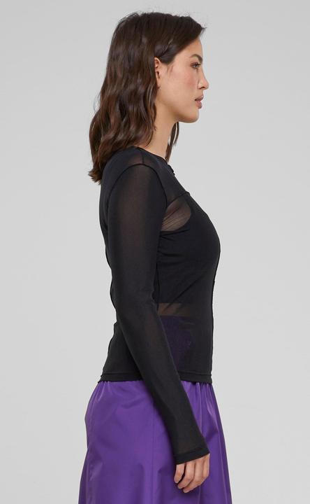 Actual product image Urban Classics Ladies Exposed Seam Mesh Longsleeve (XS)