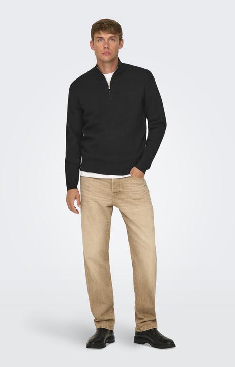 Actual product image Only & Sons Onscooper Reg 12 Half Zip High Neck Knit (XXL)