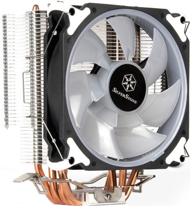 Immagine prodotto Silverstone Tecnologia SST-AR12-RGB - Raffreddatore per CPU ad argon con 4 heatpipe, heatpipe a contatto (154 mm)