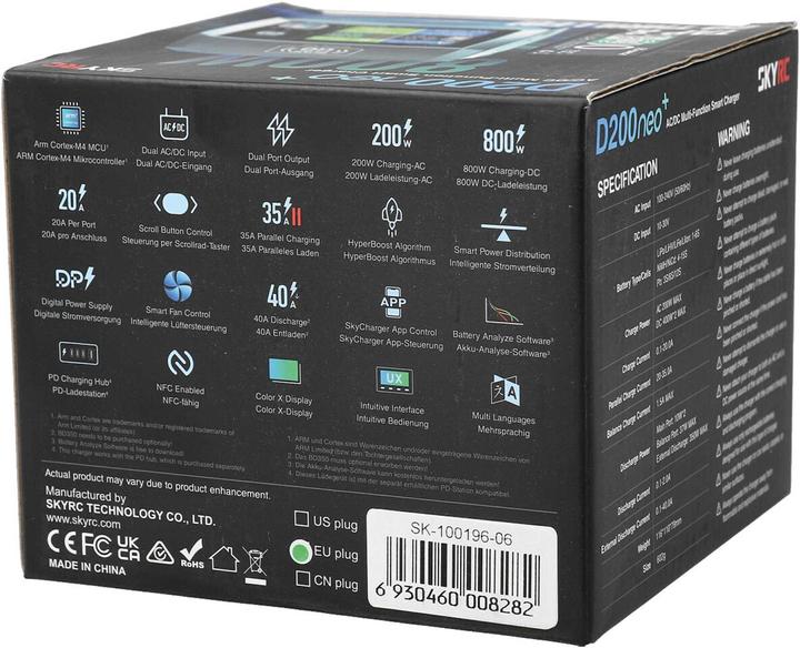 Actual product image SkyRC D200 Neo LiPo