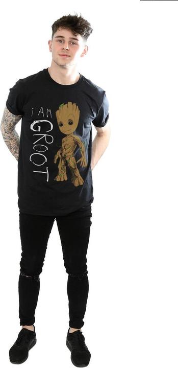 Image du produit - T-shirt GUARDIANS OF THE GALAXY AM GROOT SCRIBBLES - Homme (5XL)