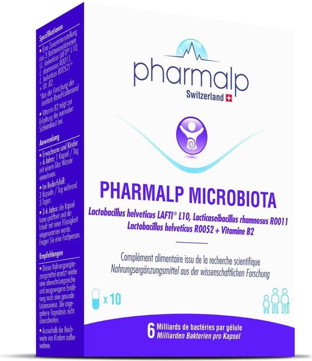 Produktbild Pharmalp MICROBIOTA Kapseln (10 Stück, Kapseln, 18 g)