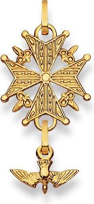 Produktbild Muau Hugenottenkreuz (750/18 K Gold)