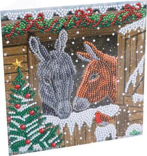 Immagine prodotto Craft Buddy Asini d'inverno, carta 18x18cm Crystal Art