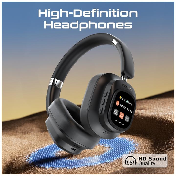 Actual product image ProMate VuTune ANC headphones with controller (ANC, 50 h, Wireless, Cable)