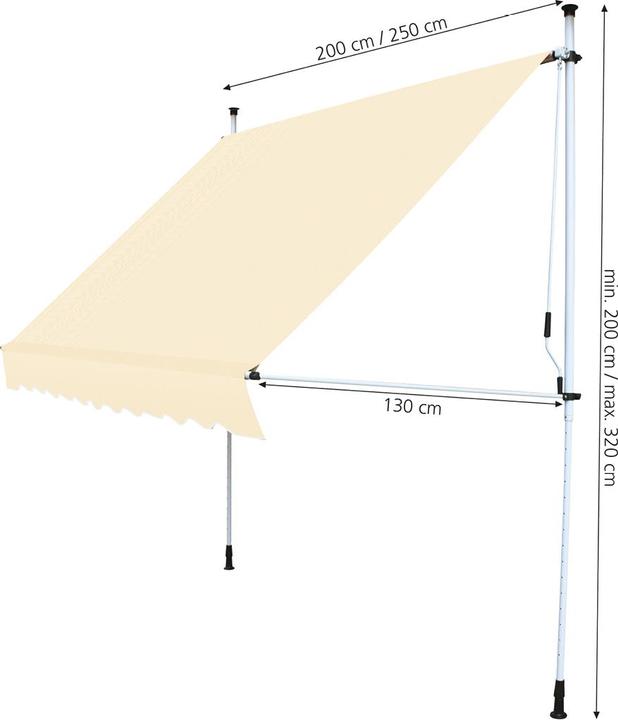 Produktbild Keller Fahnen Balkonmarkise (3.20 m)