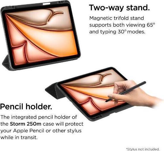 Actual product image Eiger Storm 250 Stylus Case (iPad Air 2022 (5th Gen), iPad Air 2020 (4. Gen), iPad Air 11 2024 (M2), iPad Air 11 2025)