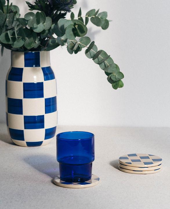 Actual product image Esmée Set of 4 Ceramic Coasters (4 x, Glass coaster)