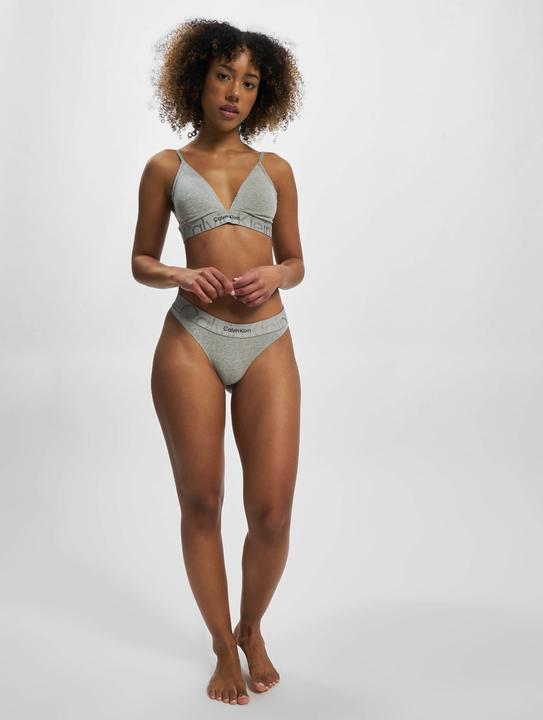 Produktbild Calvin Klein Damen Thong Tangahöschen, Grey Heather, S (S)