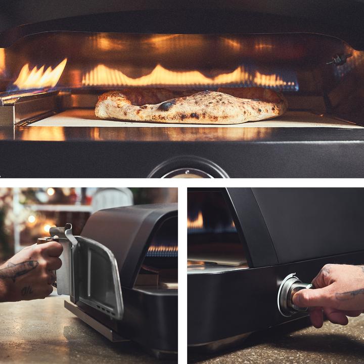 Immagine prodotto Burnhard Barbecue a gas con 1 bruciatore WAYNE JR. 3,6 kW - Barbecue portatile da balcone (Forno per pizza a gas)