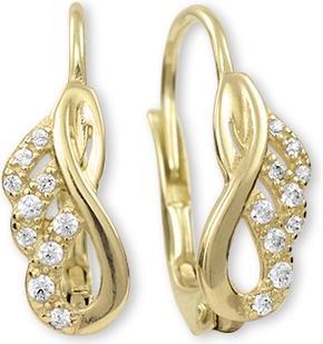 Produktbild Brilio Elegant gold earrings with clear crystals 745 239 001 00837 0000000