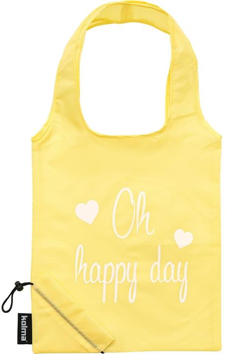 Kolma Einkaufstasche RPET "Oh happy day" beige