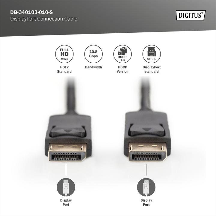 Productafbeelding Digitus DisplayPort - DisplayPort (1 m, DisplayPort)