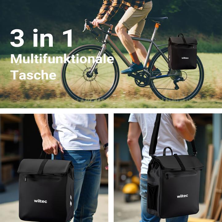 Actual product image Wiltec Gepäckträgertasche (22 l, Luggage carrier bag)