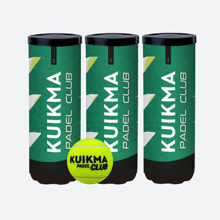 Kuikma Padelbälle Druckbälle drei 3er Dosen - Club