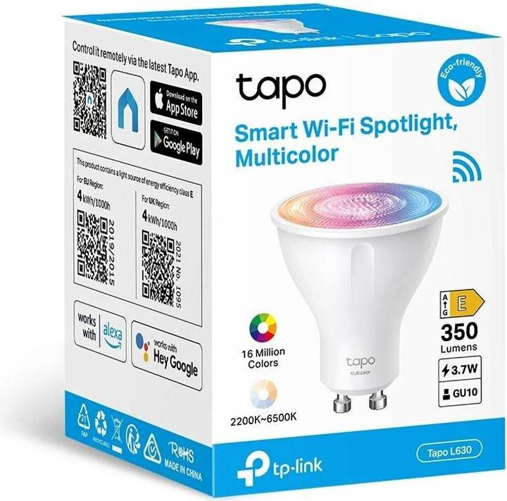 Actual product image TP-Link Tapo L630 (4-pack) (GU10, 3.70 W, 350 lm, 4 x, E)