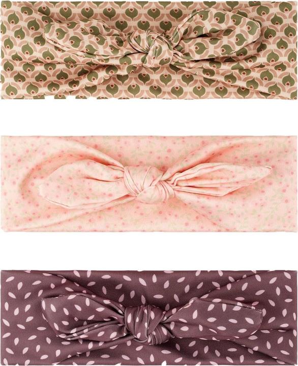 Produktbild Trisa Baby Haarband Trio mit Masche, rosa, beige & taupe