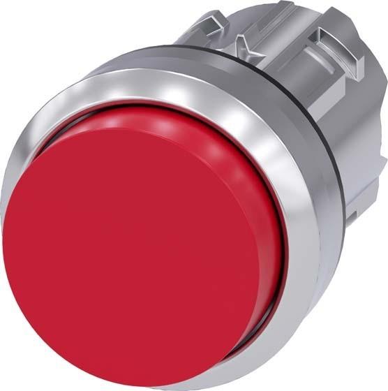 Actual product image Siemens Pushbutton 22mm red raised button