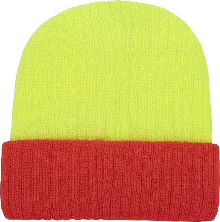 Produktbild Korntex Strickmütze Metz Hauptfarbe Gelb Umschlag in Orange ® KXST