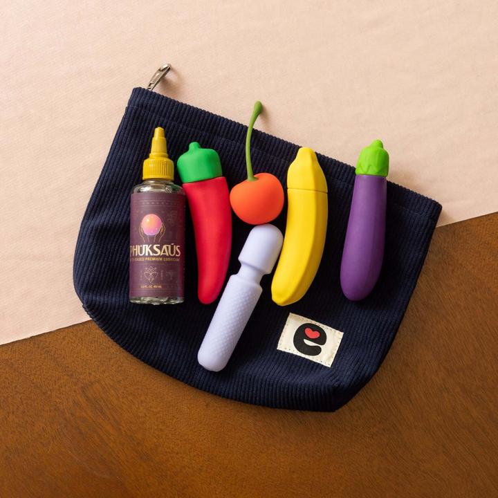 Actual product image Emojibator Pleasure Pouch Midnight