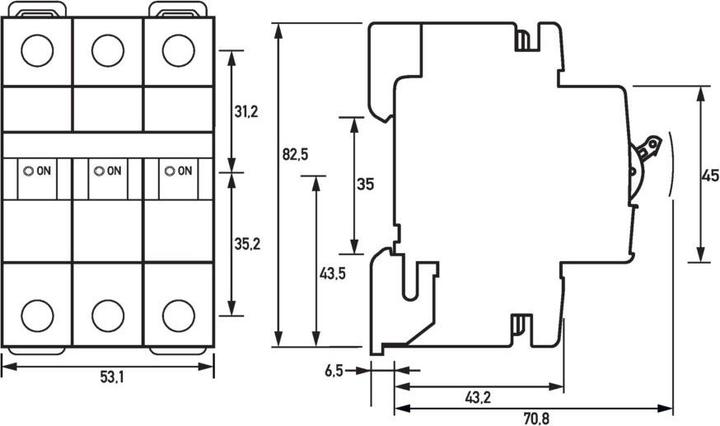 Produktbild Doepke DOEP DLS 6I B40-3 10KA Leitungsschutzschalter DLS 6i 3-pol. 40A B-Charakteristik