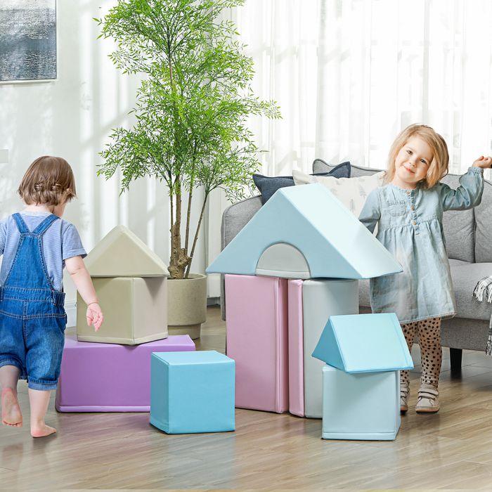 Produktbild Swisshandel24 11-tlg. Softbausteine, Schaumstoffbausteine, Bausteinset zum Toben, Klettern