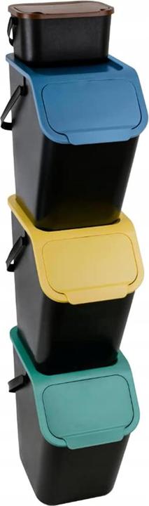 Actual product image Go Practic Waste bin stacking box, 3x25 l + 1x4.5 l (79.50 l)