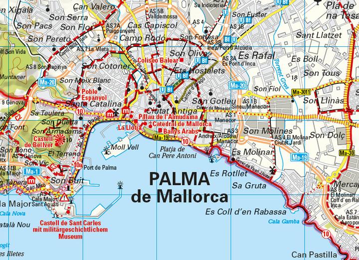Produktbild ADFC-Regionalkarte Mallorca, 1:75.000, reiss- und wetterfest, GPS-Tracks Download