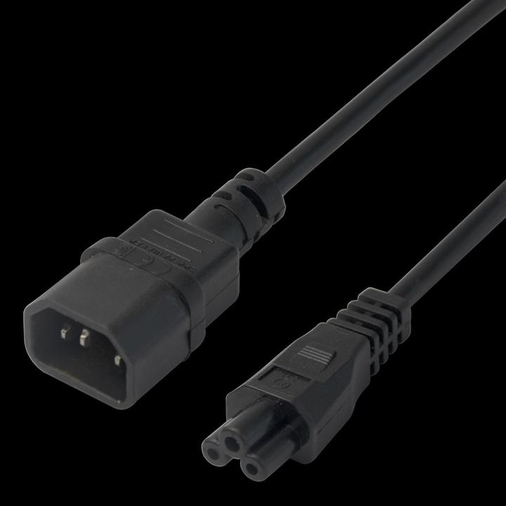 Produktbild Deltaco Power cable IEC C14 to IEC C5, 3m - Black (3 m)