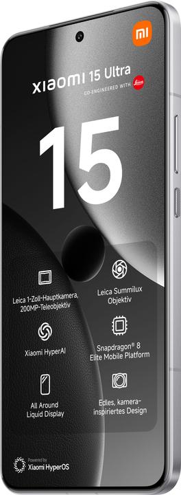 Image du produit Xiaomi 15 Ultra (1000 Go, Argent Chrome, 6.73", Double SIM, 50 Mpx, 5G)