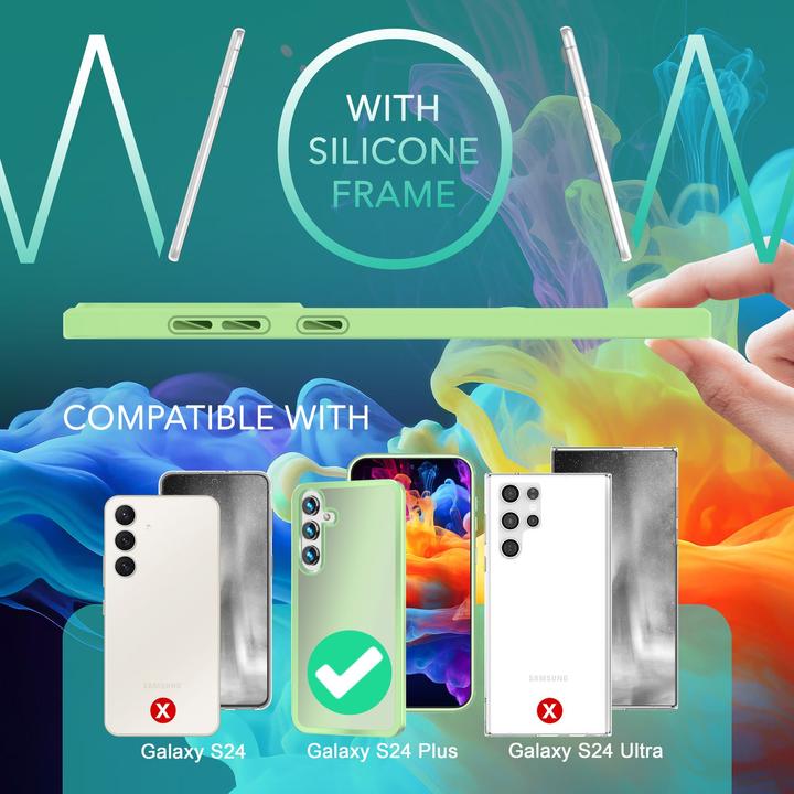 Produktbild Nalia Semi-Transparente Hybrid Hülle mit Schutzrahmen (Samsung Galaxy S24+)