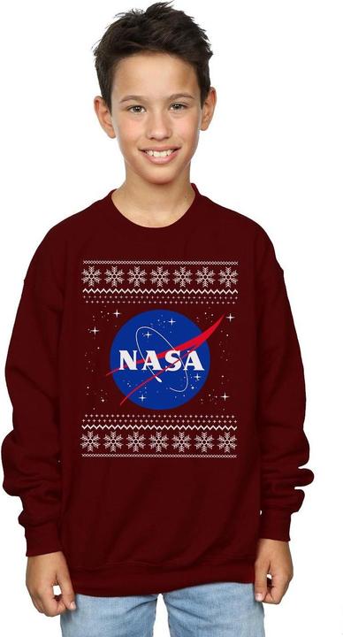 Actual product image Nasa Boys Classic Fair Isle Sweatshirt (152, 158)
