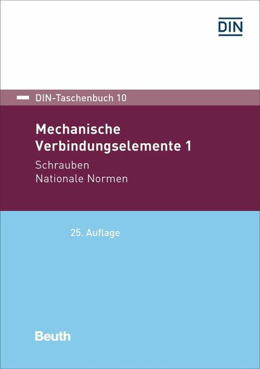 Actual product image Mechanische Verbindungselemente 1 (German, DIN e.V., 2023)