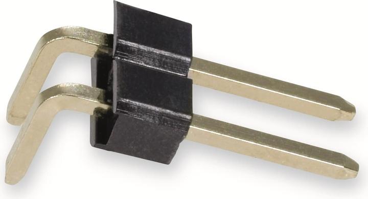 Produktbild Connfly ELECTRONIC Stiftleiste, abgewinkelt, vergoldet, 1x 2-polig, 10 Stück