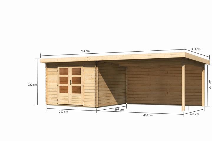 Produktbild Woodfeeling 28mm, Gartenhaus Bastrup 5 Set
