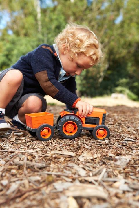 Actual product image Green Toys Tractor with trailer
