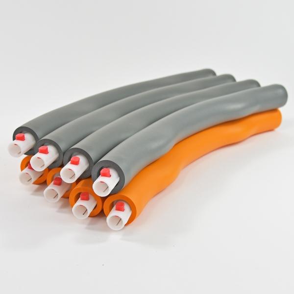 Immagine prodotto Kögler Hula hoop fitness, in 8 parti, arancione/grigio (95 cm, 940 g)