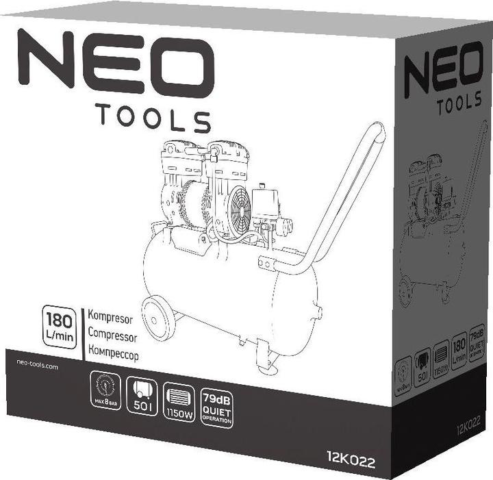 Produktbild Neo Tools Car compressor Neo compressor (50 l compressor without oil) (50 l)