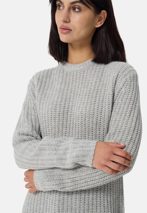 Actual product image Cash-Mere Grobgestrickter Wolle Kaschmir Rundhals Pullover (XS)