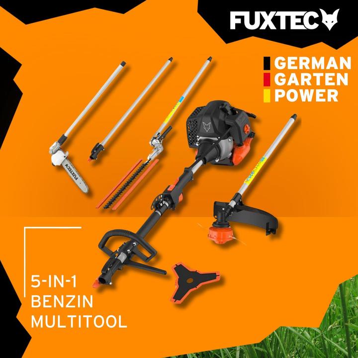 Actual product image Fuxtec FX-MT252ER Multitool 5in1 petrol brushcutter with adjustable high pruner (FX-MT252ER) (Trim line, Plastic knives)
