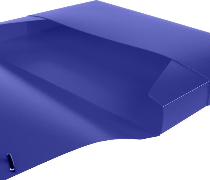 Produktbild Idena Heftbox A4 Gummizug PP transluzent blau (A4, 1 x)