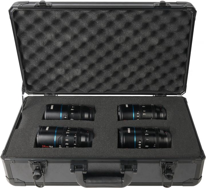 Image du produit Sirui Mars 4 kits de lentilles(24mm T2.9, 35mm T2, 50mm T2, 75mm T2 connexion MFT (Micro Four Thirds)