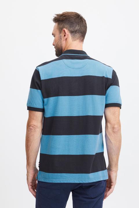 Actual product image FQ1924 FQPeter stripe polo shirt w badge 21900639 (L)