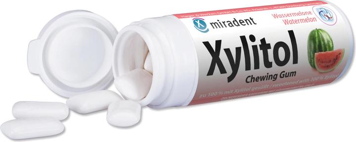 Immagine prodotto Miradent Gomma da masticare allo xilitolo anguria (30 pezzi) (30 pz., 47 g)