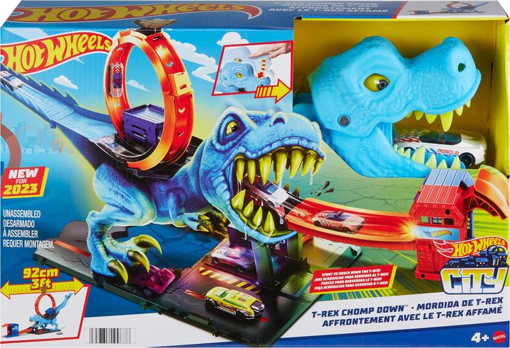 Actual product image Hot Wheels HW City T-Rex Chomp Down TVD