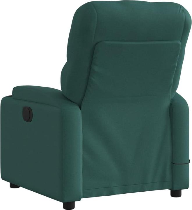 Immagine prodotto VidaXL Poltrona massaggiante Poltrona TV reclinabile elettrica in tessuto verde scuro