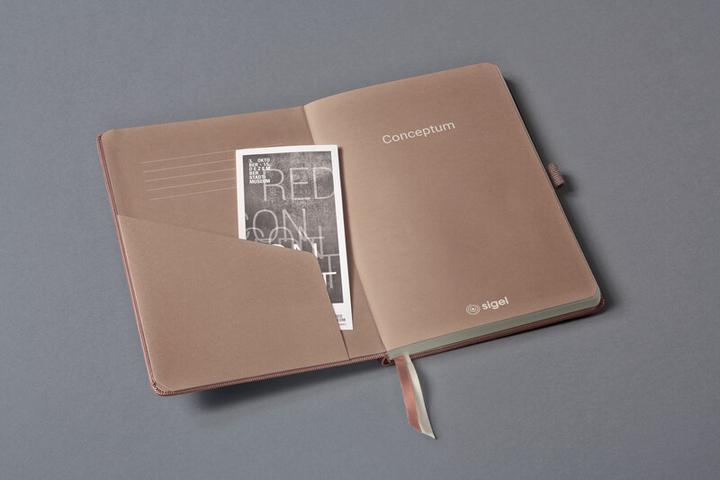 Image du produit Sigel Conceptum CO401 carnet de notes ligné rose Nombre de feuilles : 97 DIN A5 vertical (À rayures, Couverture rigide)